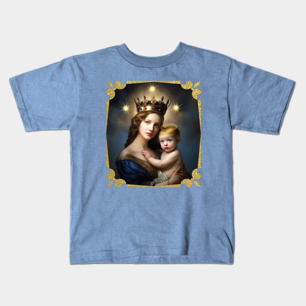 The Madonna and Child 2 Kids T-Shirt by MARK ASHKENAZI